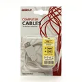 USB Kabel (2.0), USB A M - USB A F, 0.3m, schwarz/weiss, Logo, Blister