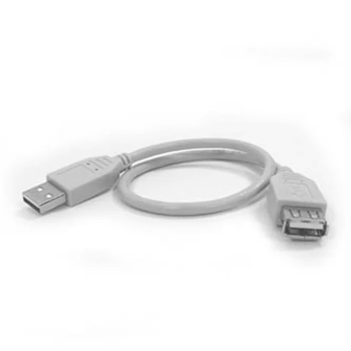 Hauptbild des Produkts Kabel USB (2.0), USB A M- USB A F, 0.3m, černý/bílý, Logo