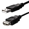 (2.0), USB A M - USB A F, 1.8m, schwarz, Logo Economy