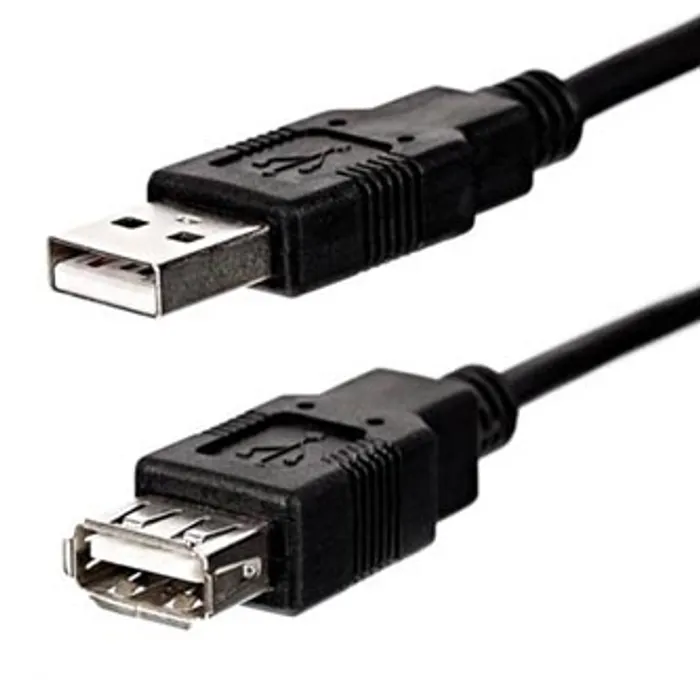 Hauptbild des Produkts Kabel USB (2.0), USB A M- USB A F, 1.8m, černý, Logo Economy