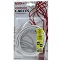 (2.0), USB A M - USB A F, 3m, schwarz, Logo, Blister