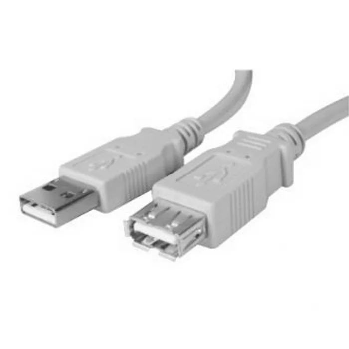 Hauptbild des Produkts Kabel USB (2.0), USB A M- USB A F, 5m, šedý