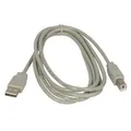 USB-Kabel (2.0), USB A M- USB B M, 5 m, grau, Logo
