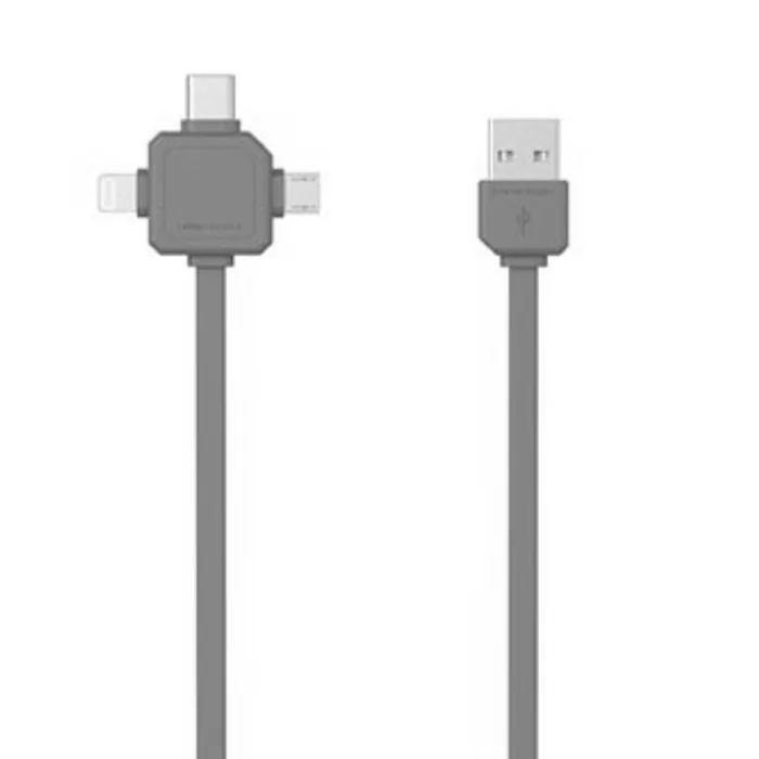 Hauptbild des Produkts Kabel USB (2.0), USB A M- USB C / Lightning / Micro-USB, 1.5m, 3v1, růžový, Powercube, pl