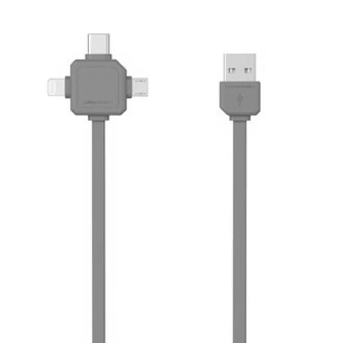 Hauptbild des Produkts Kabel USB (2.0), USB A M- USB C / Lightning / Micro-USB, 1.5m, 3v1, zelený, Powercube, pl