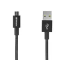 USB Kabel (2.0), USB A M - microUSB M, 1m, reversible, schwarz, Verbatim, Box, 48863