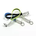 Weiteres Produktbild USB Kabel (2.0), USB A M - microUSB M, 0.2m, schwarz, Schlüsselring