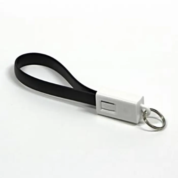 Hauptbild des Produkts Kabel USB (2.0), USB A M- USB micro M, 0.2m, černý, Logo, blistr, klíčenka