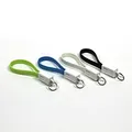 USB Kabel (2.0), USB A M - microUSB M, 0.2m, schwarz, Logo, Blister, Schlüsselring