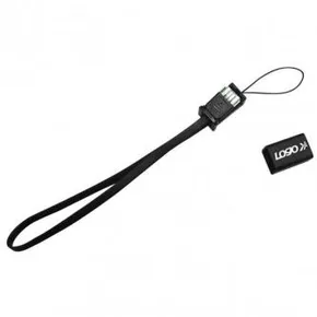 USB Kabel (2.0), USB A M - microUSB M, 0.3m, schwarz, Logo, Handygurt