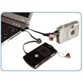 Weiteres Produktbild USB Kabel (2.0), USB A M - microUSB M, 0.3m, schwarz, Logo, Handygurt