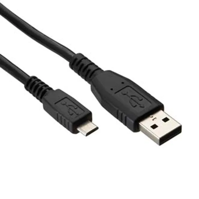 Hauptbild des Produkts Kabel USB (2.0), USB A M- USB micro M, 0.6m, černý, Logo