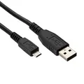 Weiteres Produktbild USB Kabel (2.0), USB A M - microUSB M, 1.8m, schwarz, Logo, Blister
