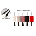 USB Kabel (2.0), USB A M - miniUSB M, 0.3m, schwarz, Logo, Kameragurt