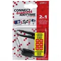 USB Kabel (2.0), USB A M - miniUSB M, 0.3m, schwarz, Logo, Kameragurt
