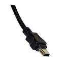 Weiteres Produktbild USB Kabel (2.0), USB A M - miniUSB M, 3m, schwarz, Logo