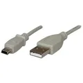 Weiteres Produktbild USB Kabel (2.0), USB A M - miniUSB M, 3m, schwarz, Logo