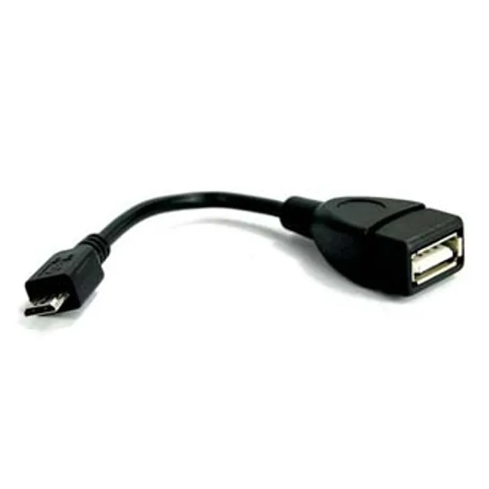 Hauptbild des Produkts Kabel USB (2.0), USB micro OTG M- USB A OTG F, 0.15m, černý