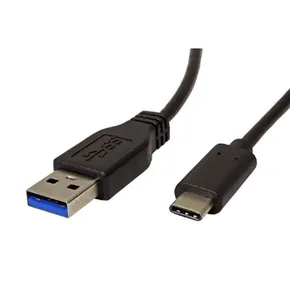 USB Kabel (3.1), USB A M - USB C M, 2m, rund, schwarz, plastic bag