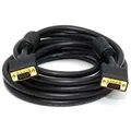 Kabel VGA (D-sub) M- VGA (D-sub) M, 5m, vergoldeten Stecker, mit Ferittkernen, schwarz