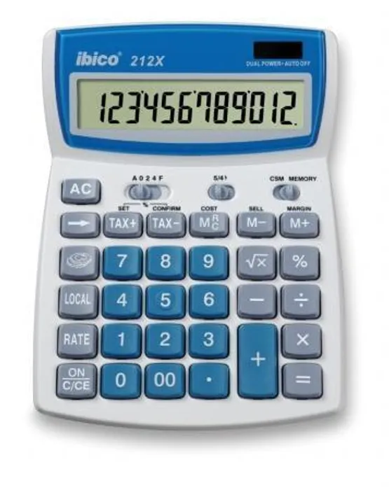 Hauptbild des Produkts Kalkulačka, stolní, 12místný displej, IBICO "212X"