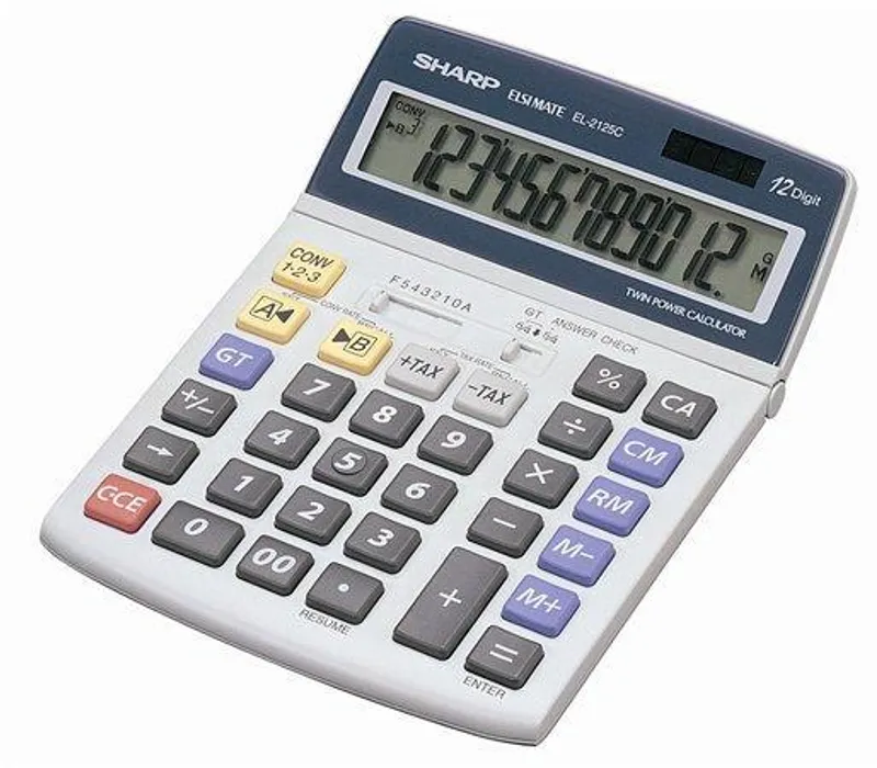 Hauptbild des Produkts Kalkulačka, stolní, 12místný displej, SHARP "EL-2125C"