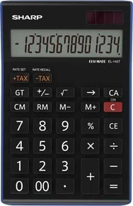 Taschenrechner, Desktop, 14-stelliges Display, SHARP EL-145TBL