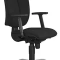 Weiteres Produktbild Bürostuhl "CINQUE CLX", schwarz, schwarzes Kreuz, gepolstert