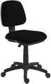 Bürostuhl, textil, schwarze Basis, "Bora", schwarz
