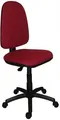 Bürostuhl, textil, schwarze Basis, "Golf", Weinrot