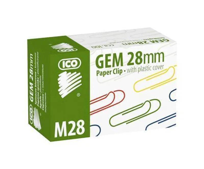 Hauptbild des Produkts Kancelářské sponky, 28 mm, ICO, mix barev