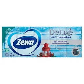 Taschentücher, Papier, 3-lagig, 10x10 Stück, ZEWA Deluxe, unparfümiert