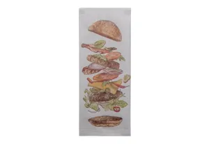 Hamburgerbestecktasche mit weißer Serviette [125 Stück]