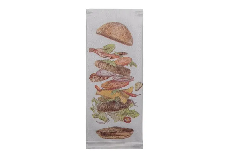 Hauptbild des Produkts Kapsička na příbory Hamburger s bílým ubrouskem [125 ks]