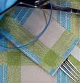 Weiteres Produktbild Bestecktasche Würfel mit weißer Serviette, grün [125 Stk.]