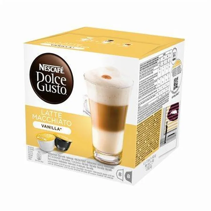Hauptbild des Produkts Kapsle do kávovaru, 16 ks, NESCAFÉ "Dolce Gusto Latte Macchiato", vanilla