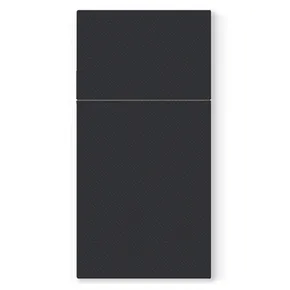 Besteckservietten PAW AIRLAID 40x40cm Unicolor Schwarz [50 Stück]
