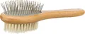 Weiteres Produktbild Doppelseitige Bürste, Naturborsten / Drahtborsten, Bambus 5 x 19 cm