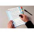 Esselte Mylar-Kartonregister mit wiederbeschreibbarem Deckblatt, A4 Maxi, gemischte Farben