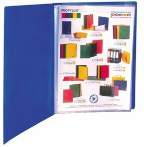 Katalogbuch Standard, blau, 20 Hüllen, A4, VIQUEL