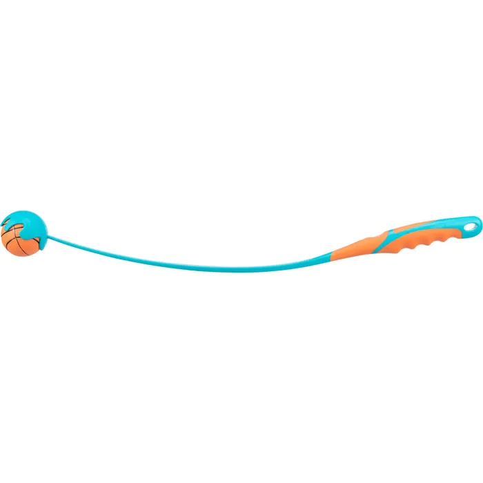 Hauptbild des Produkts Katapult gum.rukojeť s mech.míčem, velký 6cm/60cm TRIXIE