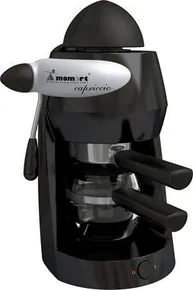 Espresso-Kaffeemaschine 1160 Capriccio, schwarz und silber, MOMERT