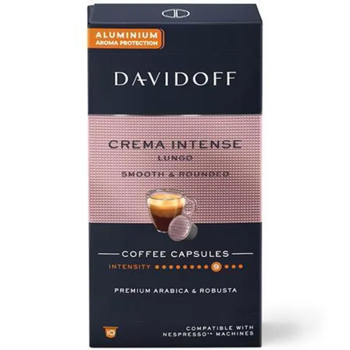 Hauptbild des Produkts Kávové kapsle "Crema Intense Lungo", 10 ks, DAVIDOFF 522674