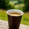Weiteres Produktbild Kaffeebecher (PP) braun/weiß durchmesser 70mm 180ml [100 St.]