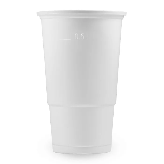 Hauptbild des Produkts Kelímek bílý 0,5 l -PP- (průměr 98 mm) [50 ks]