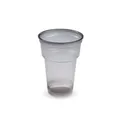 Mehrwegbecher (PP) Reware Cheers rauch-grau transparent durchmesser 78mm 0,2L [50 St.]