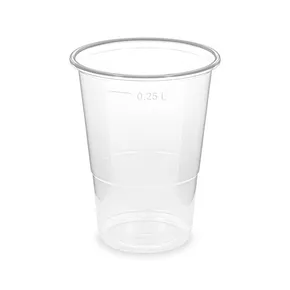 Becher transparent 0,25 l (PP) (Ø 78 mm) [50 Stück]