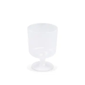 Pfand Trinkglas (PP) mit Fuß wiederverwendbar Durchmesser 72mm 0,2L [10 St.]