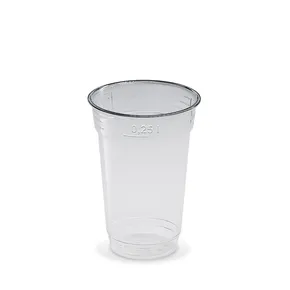 Becher (PET) glasklar durchmesser 78mm 0,25L [50 St.]