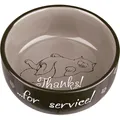 Farbige Keramikschale mit liegender Katze 300ml/11cm